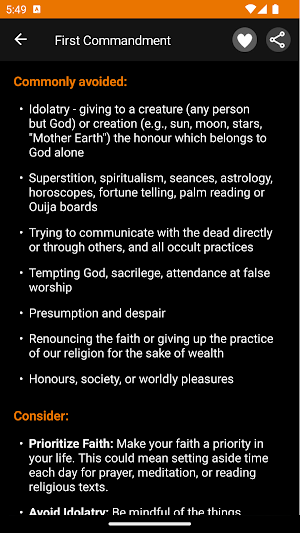 Bible Ten Commandments Screenshot 3