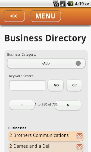 Elko Area Chamber of Commerce Screenshot 1