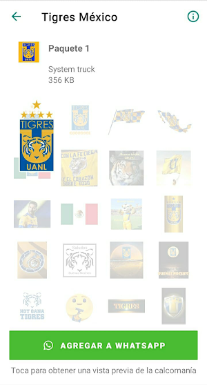 Stickers Tigres México Screenshot 2