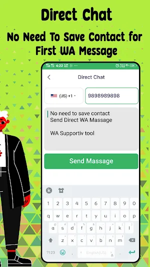 Direct Chat : WA tool kit Screenshot 1