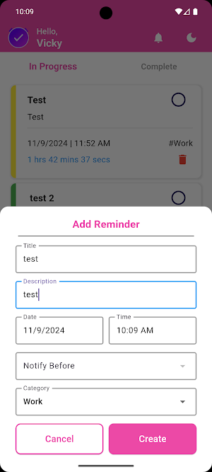 WO Reminder Screenshot 3