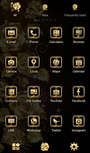 Golden Roses Theme Screenshot 2