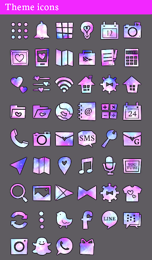 Stylish Wallpaper Galaxy Heart Theme Screenshot 3