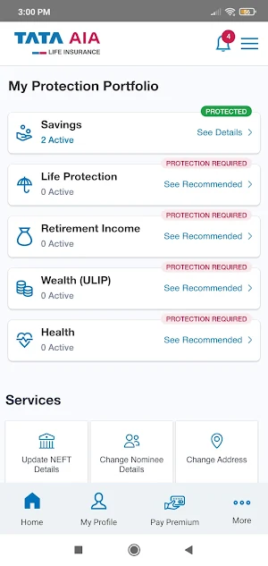 Tata AIA Life Insurance Screenshot 2