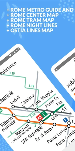 Rome Metro - Map & Route Offline Screenshot 1
