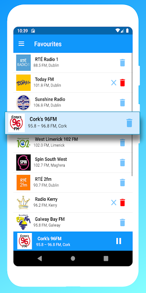 Radio Ireland FM - Irish Radio Player. Radio app Screenshot 3