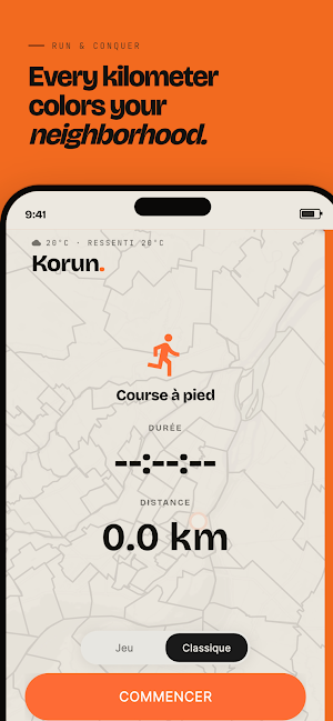 Korun: Run, Walk, Bike Screenshot 0