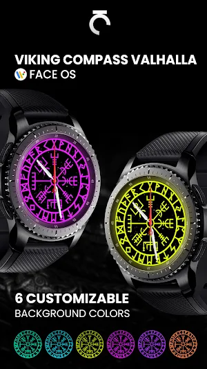 Viking Compass Valhalla FaceOS Screenshot 3