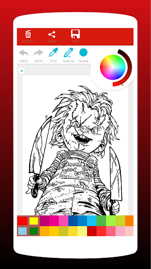 Horror Halloween Coloring Book Screenshot 1