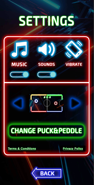 Glow Hockey Neon Challenge Screenshot 2