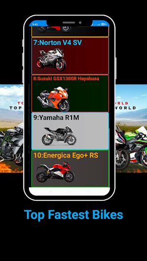 Fastest Bikes Screenshot 1