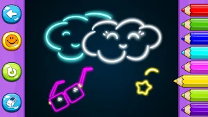 Glow Pen - Drawing game Screenshot 1