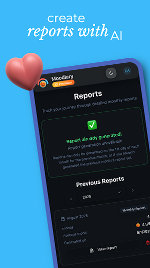 Moodiary Screenshot 3