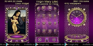 Virgin Mary Lilac Go Locker theme Screenshot 2