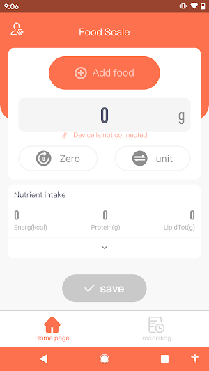 Food Scale Screenshot 0