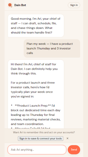 Dain Bot Screenshot 1