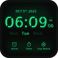 Big Clock Display Lock Screen