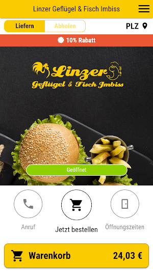 Linzer Geflügel & Fisch Imbiss Screenshot 0
