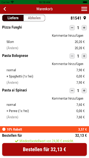 Pizzeria Da Tonino & Luigi Screenshot 1