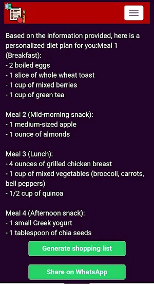 AI Diet Planner Gym Screenshot 0