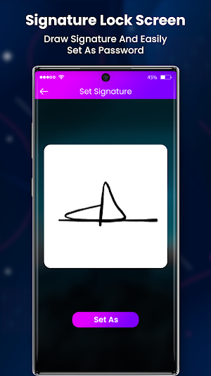 Signature Lock Screen Screenshot 2