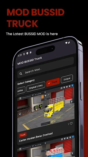 MOD BUSSID Truck Canter Screenshot 1