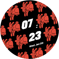 Red Bunnies Watch Face