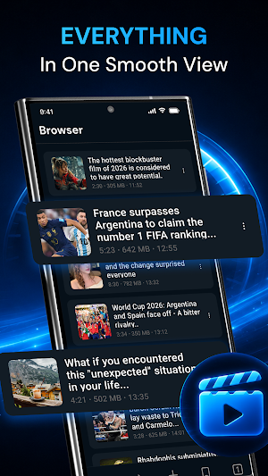 Orbit: Private Video Browser Screenshot 1