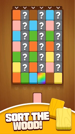 Wood Stack Sort: Color Puzzle Screenshot 3