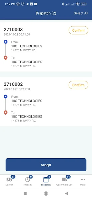 ArriveOnTimeDelivery Screenshot 2