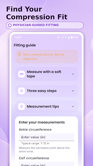 VeinWell: Leg Swelling Tracker Screenshot 1