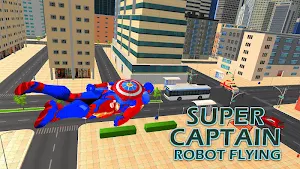 Superhero Captain Robot : Black Hole Robot Games Screenshot 0
