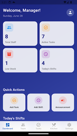 Kitchen Crew Manager Screenshot 0