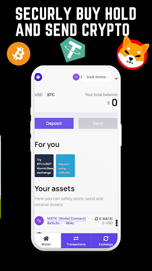 Omega:Bitcoin & crypto wallet Screenshot 2