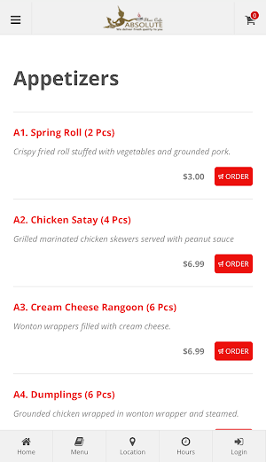 Absolute Thai Cafe Screenshot 1