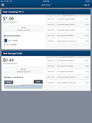 Chesapeake Bank & Trust Tablet Screenshot 1
