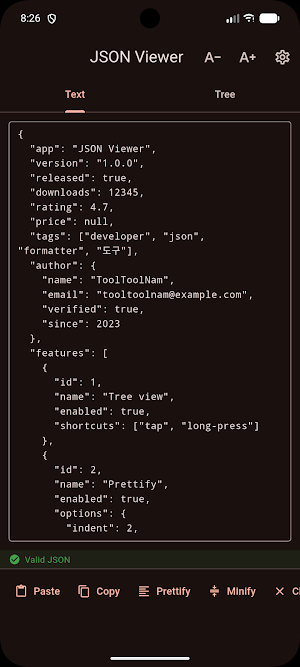 JSON Viewer Screenshot 3