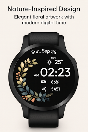 Nature Bloom WatchFace Screenshot 0