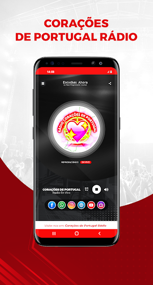 Coracoes de Portugal Radio Screenshot 1