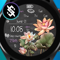 BFF14- Blackboard Art Lotus