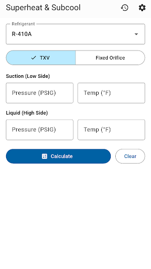 Superheat Calculator - HVAC Screenshot 0