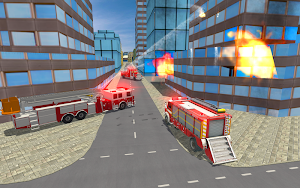Fire City Truck Rescue Driving Simulator Screenshot 1