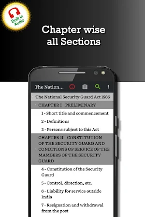 National Security Guard Act 1986 (NSG) Screenshot 1