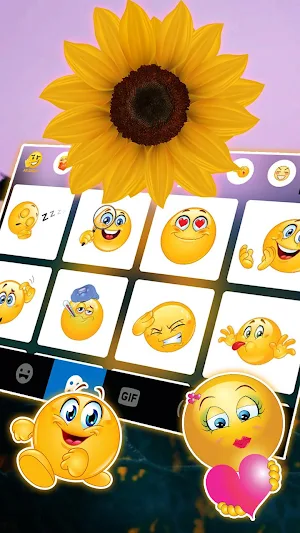 Sunflower Keyboard Theme Screenshot 3