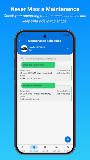 Vehicle Maintenance Log Screenshot 3
