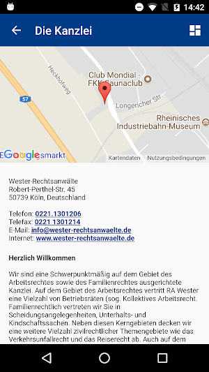 Wester Rechtsanwälte Screenshot 1
