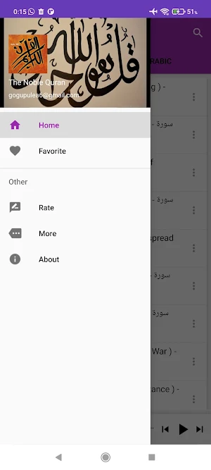 The Noble Quran (Arabic Only) Screenshot 3