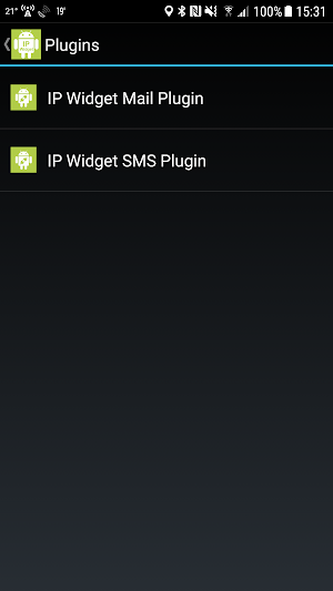 IP Widget SMS Plugin Screenshot 0