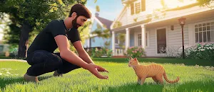 Animal Sim Angry Cat Games 3D Screenshot 1