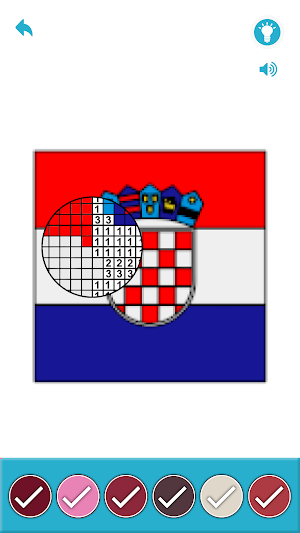 Flags Pixelart Color by Number Screenshot 1